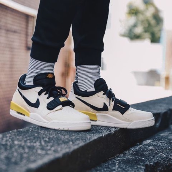 Jordan Sneakers in Cream, Black, and Yellow - Picture 5 of 8